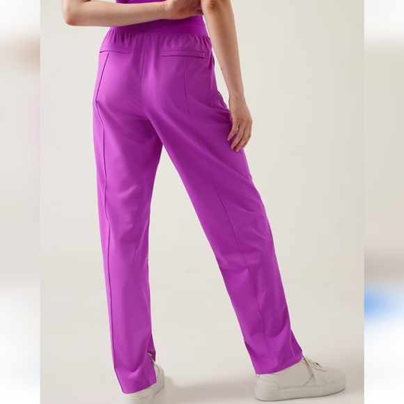 ATHLETA Women's Brooklyn Heights Pant in "Jazzy Purple" Size 8 New with Tags - Picture 3 of 16